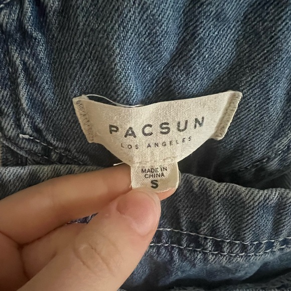 Pacsun Light Wash Overalls - Picture 3 of 3
